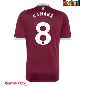 Aston Villa Boubacar Kamara #8 Tricou Fotbal Replică 2026-27 Barbati Acasa